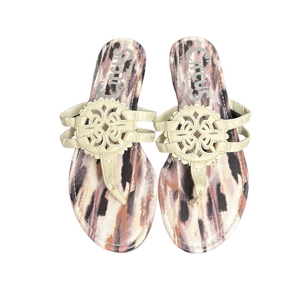 Circus by Sam Eldeman | Cherri Sandals Flip Flops‎ Abstract Animal Print …